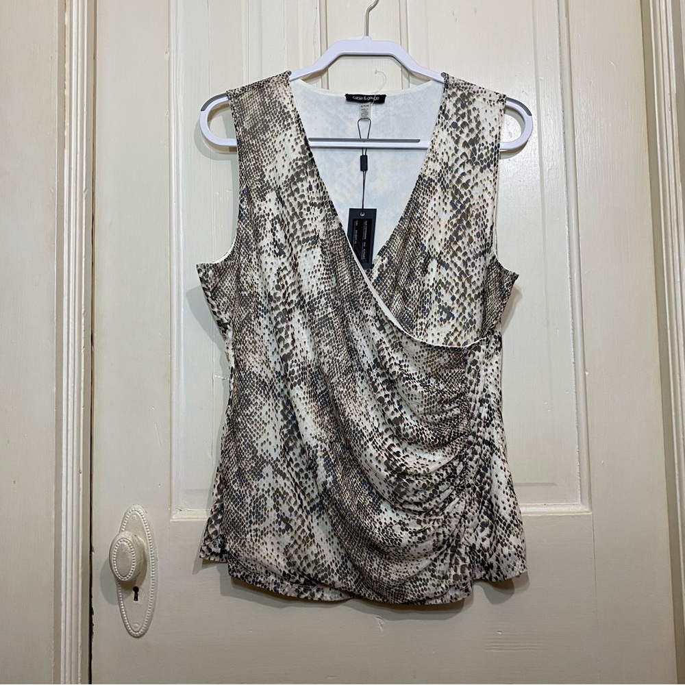 CABLE & GAUGE | Cable & Gauge NWT Snakeskin Wrap Tank Tap